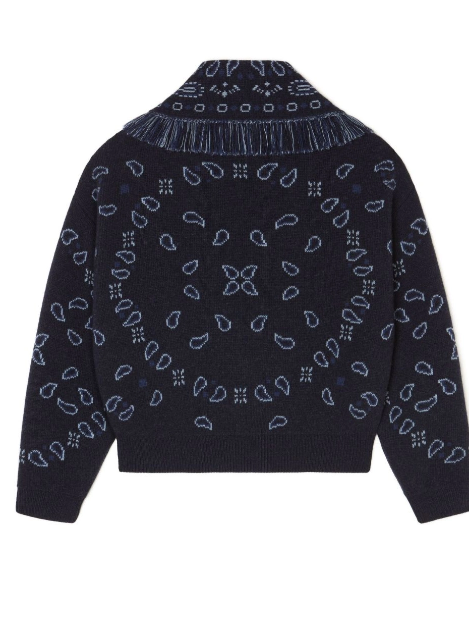 Affordable knitted bandana-pattern bomber Alanui Women jacket 0718